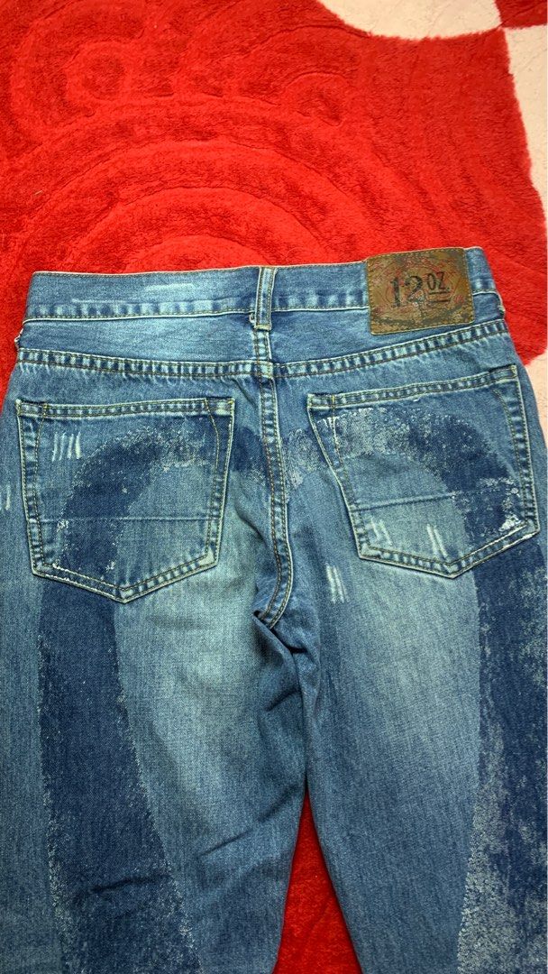 Evisu 12 oz Distressed Jeans