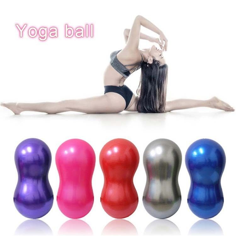 Exercise Ball Yoga Ball come with air plug Peanut shape Ball