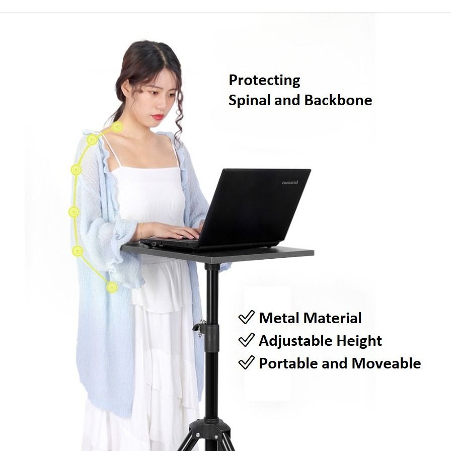 Floor Standing Height Adjustable Laptop Projector Tripod 1.2/1.8 Meter