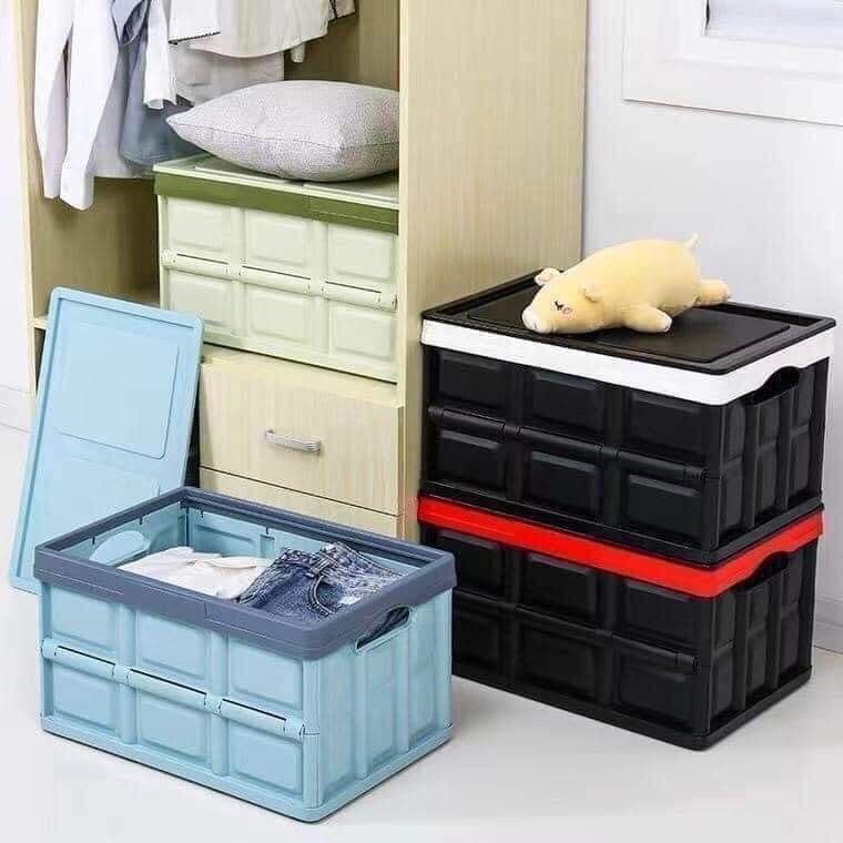 Foldable plastic storage box, Furniture & Home Living, Home Improvement & Organization, Storage ...