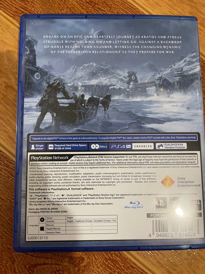 God of War - Ragnarok (PS4), Video Gaming, Video Games, PlayStation on ...