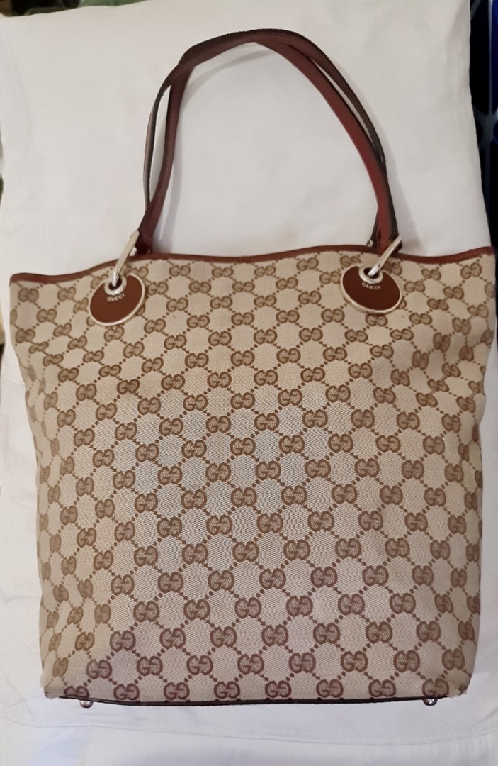 Gucci Monogram Eclipse Bucket Tote Bag, Women's Fashion, Bags & Wallets ...
