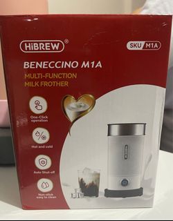 HiBREW Milk Frother Frothing Foarmer Cold/Hot Latte Cappuccino Chocolate fully automatic Milk Warmer
