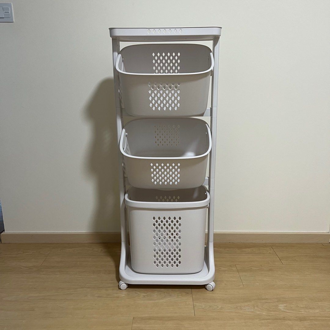 Home Laundry Rack / Basket Swing 3 Tier, Furniture & Home Living