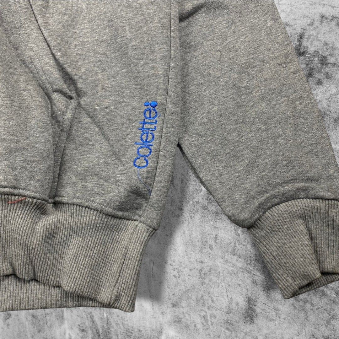 Hoodie Kith Colette Abu Fesyen Pria Pakaian Baju Luaran di Carousell