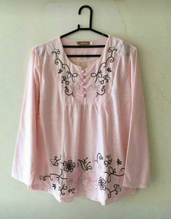 #HpIdaman Baju Tidur Wanita Set Pink Muda