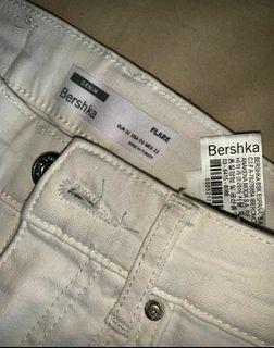 #HpIdaman Bershka Long Pants Creme Flare Jeans