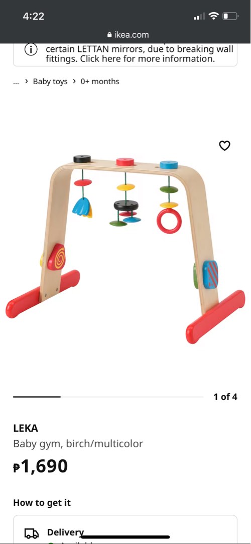 Ikea Baby Gym, Babies & Kids, Infant Playtime on Carousell