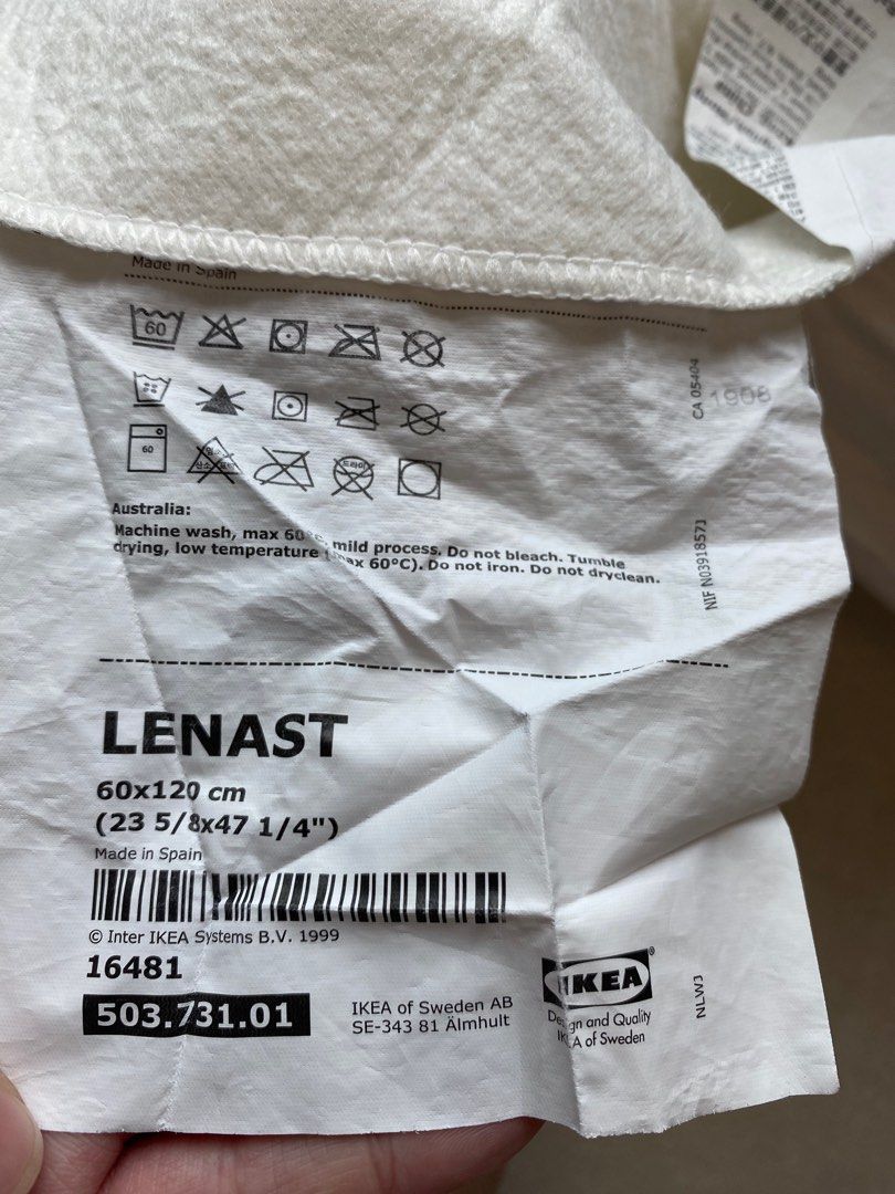 IKEA Lenast cot mattress protector 2 pcs, Babies & Kids, Baby Nursery & Kids Furniture