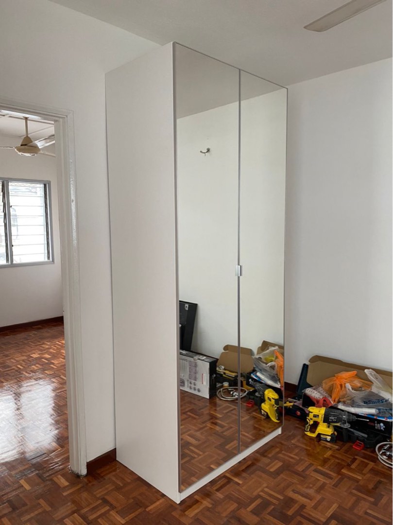 Ikea PAX Wardrobe Mirror Door, Furniture & Home Living, Furniture