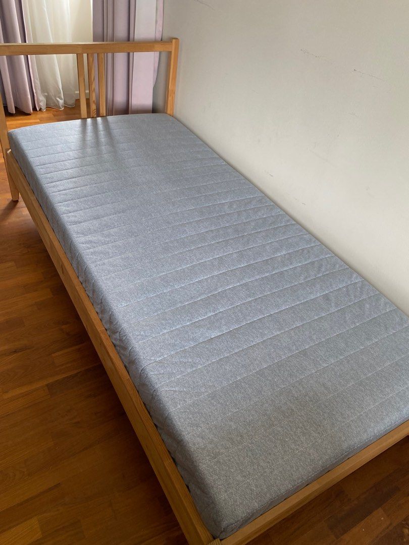 IKEA Single Bed & Mattress, Furniture & Home Living, Furniture, Bed