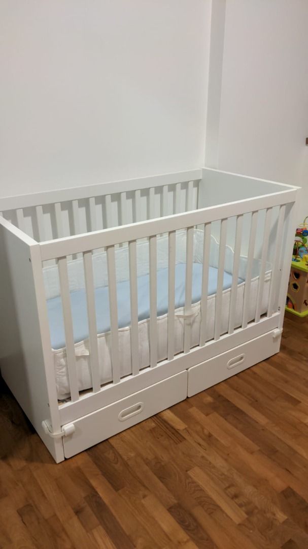 Ikea Stuva Cot with Underbed Storage, Babies & Kids, Baby Nursery