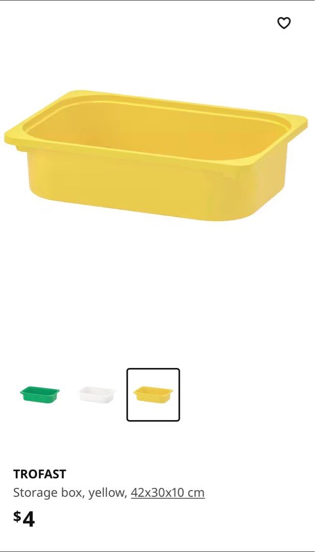 Ikea Trofast Box with lid, Furniture & Home Living, Home Improvement