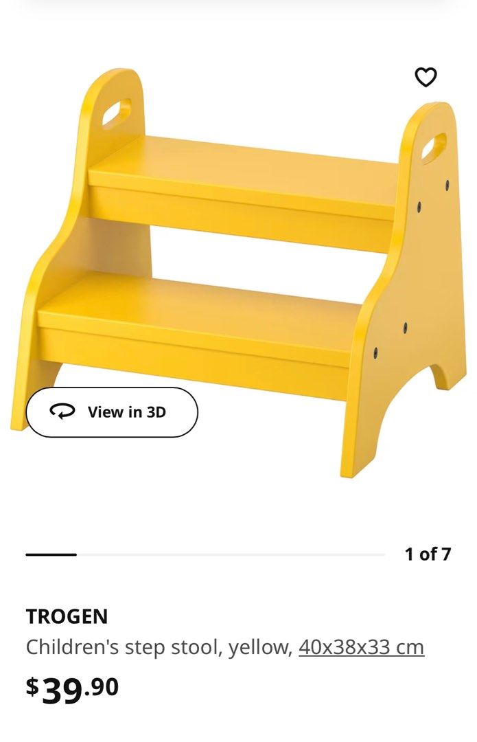 IKEA TROGEN Children's step stool, Babies & Kids, Baby Nursery & Kids Furniture, Other Kids