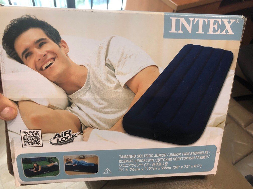 Inflatable Single Mattress INTEX, Furniture & Home Living, Furniture