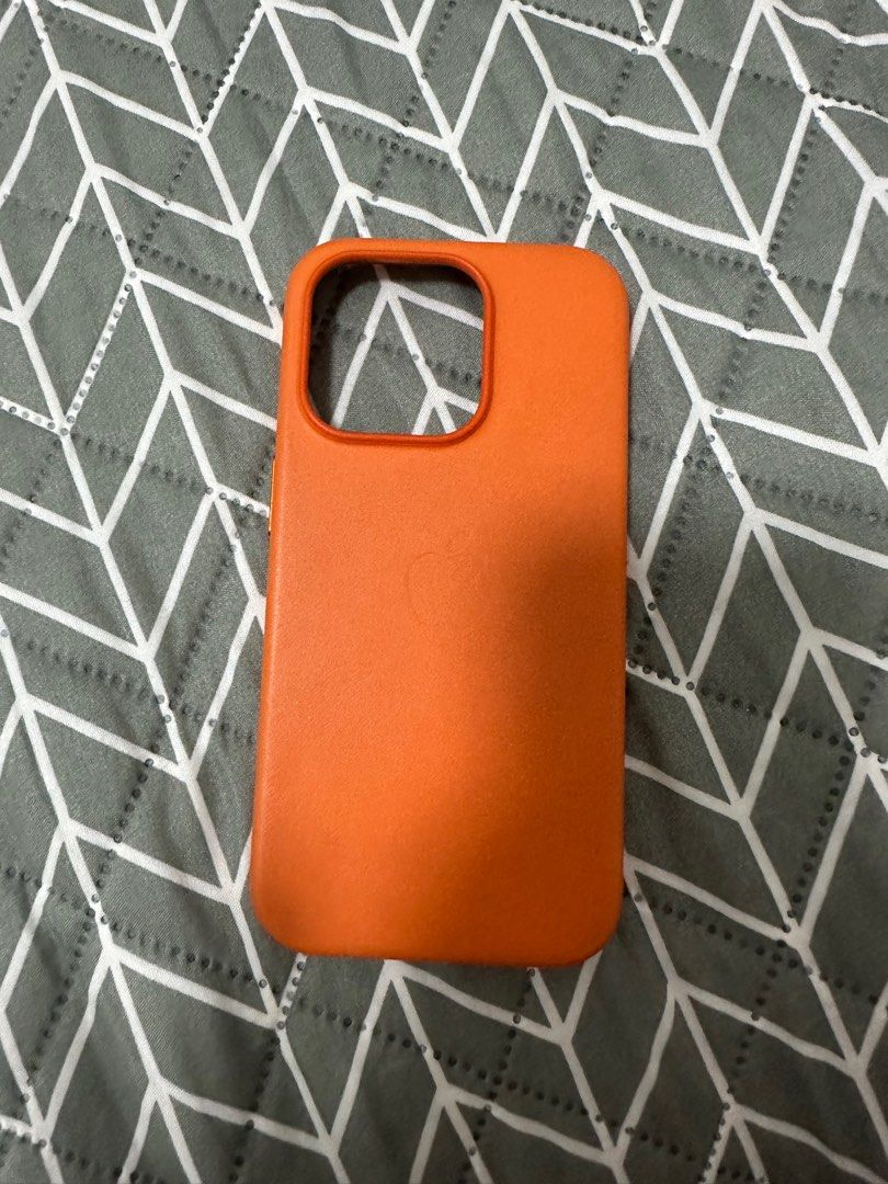 iPhone 14 Pro Apple Leather Case (Category: Cases & Sleeves) located in Manila. Submitted by cutethangg (Listing ID 1212961628, Image 1). Description: Good as new. Used minimally for a total of 2 weeks. Guaranteed authentic. See pics! RFS: bought 2 cases bec I couldn’t decide. Unfortunately I threw out the box but I bought it from powermac.