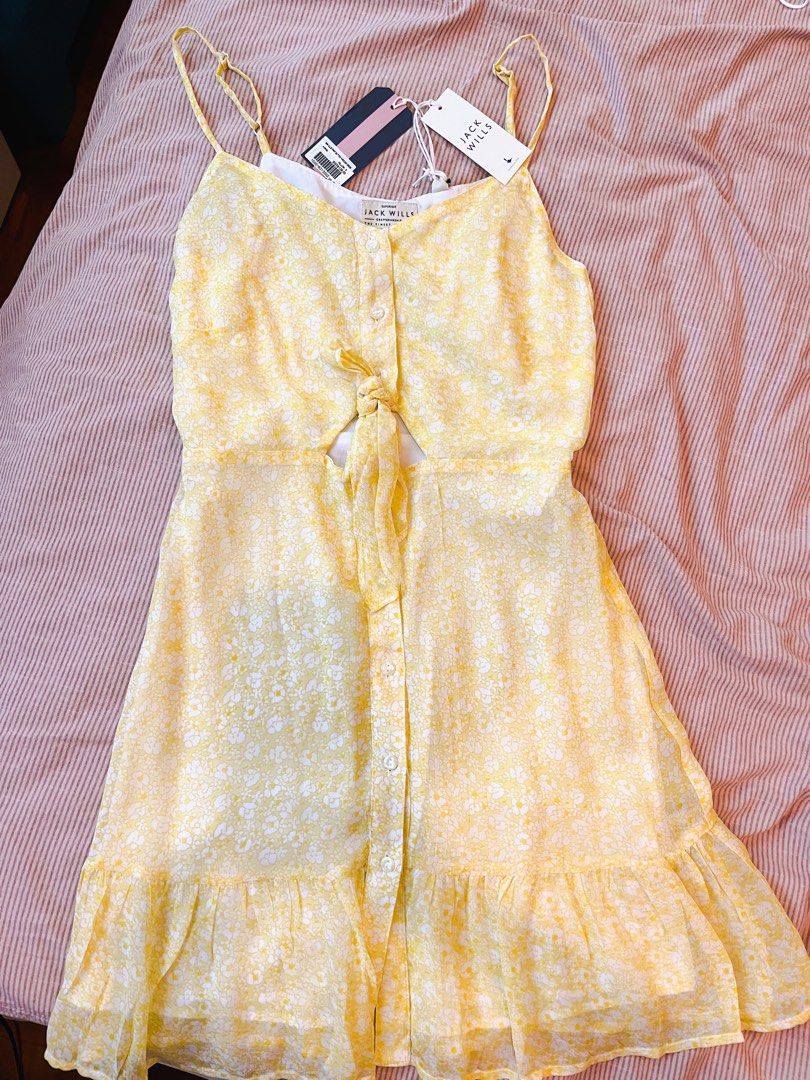 Jack wills yellow hotsell dress