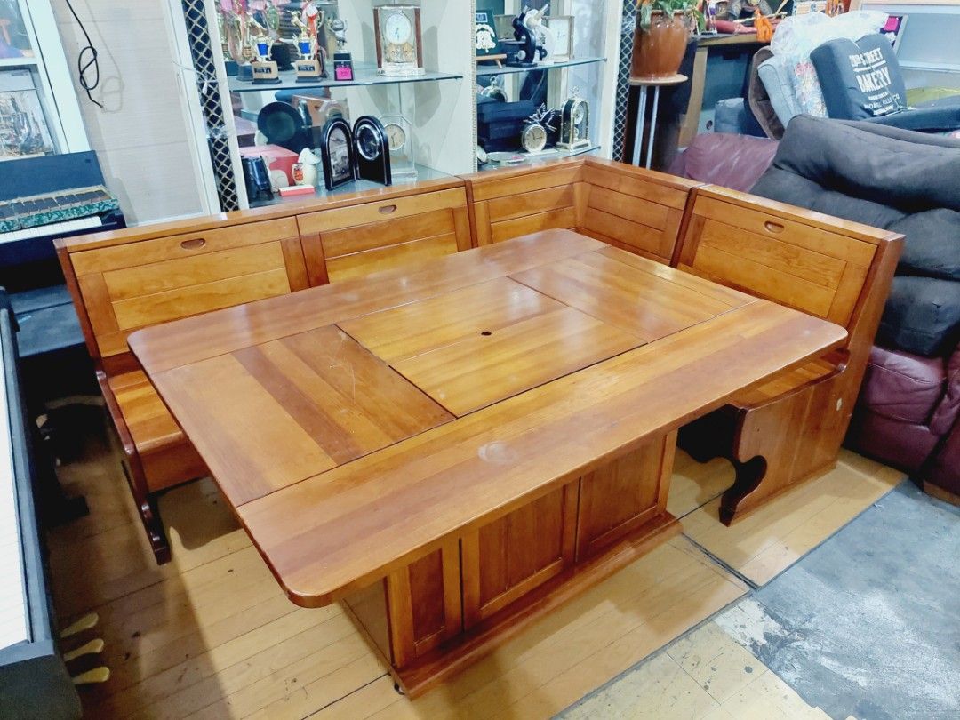Japan L-Shape Dining Set With Storage , Furniture & Home Living ...