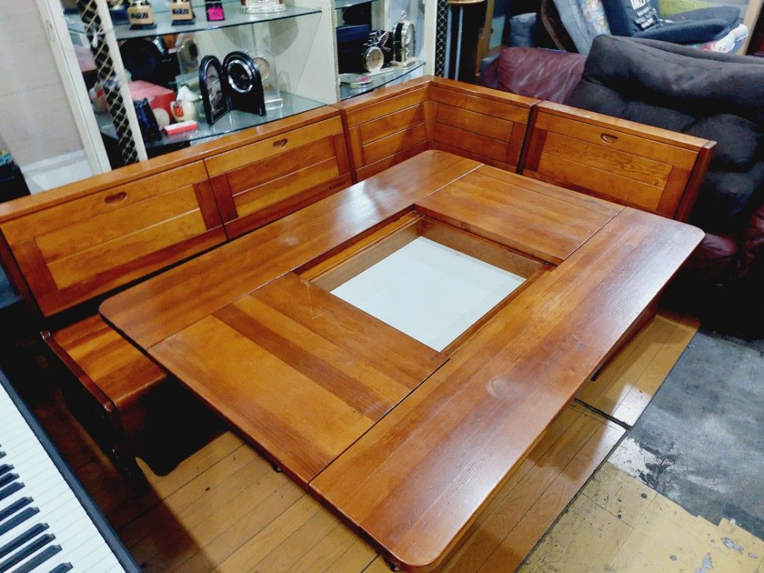 Japan L-Shape Dining Set With Storage , Furniture & Home Living ...