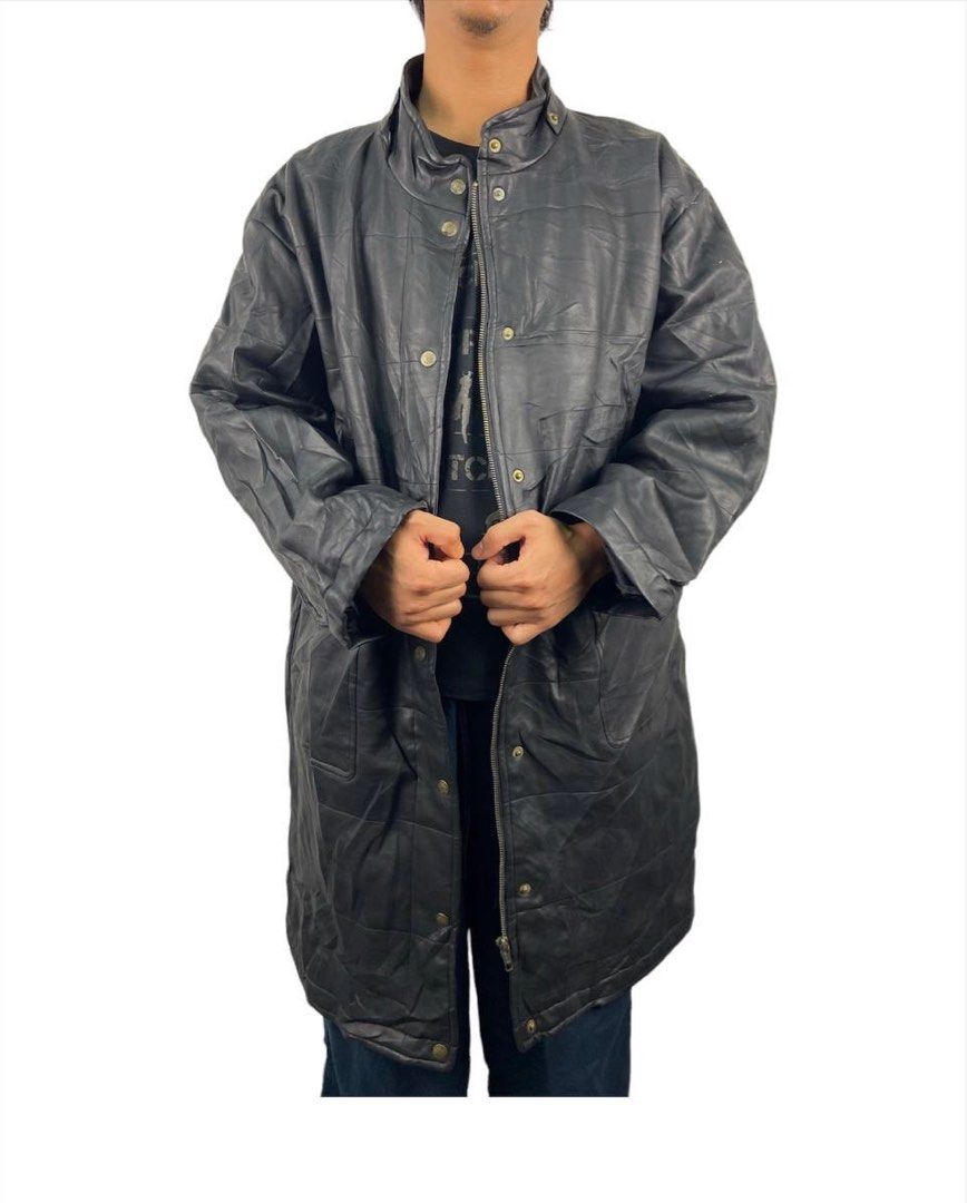 Japanese brand leather jacket coat