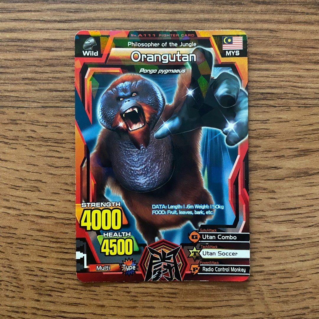 Kartu Animal Kaiser Fighter M2 Asli, Toys & Collectibles, Permainan