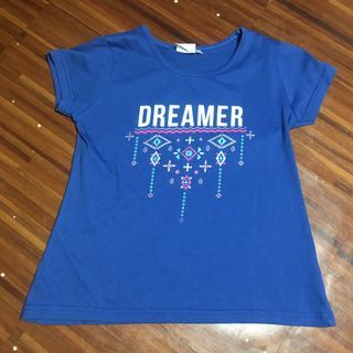 Kids children's girls blue dreamer shirt tshirt t-shirt top clothes