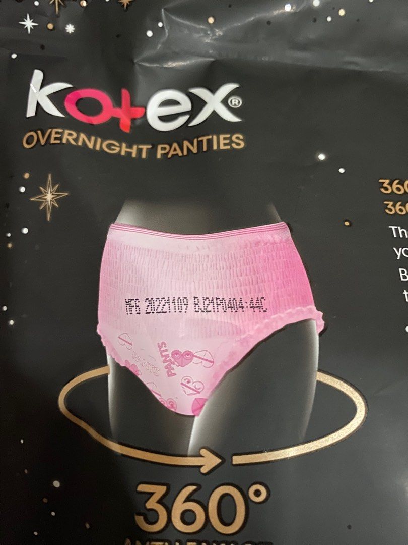 Kotex overnight panties, Beauty & Personal Care, Sanitary Hygiene on