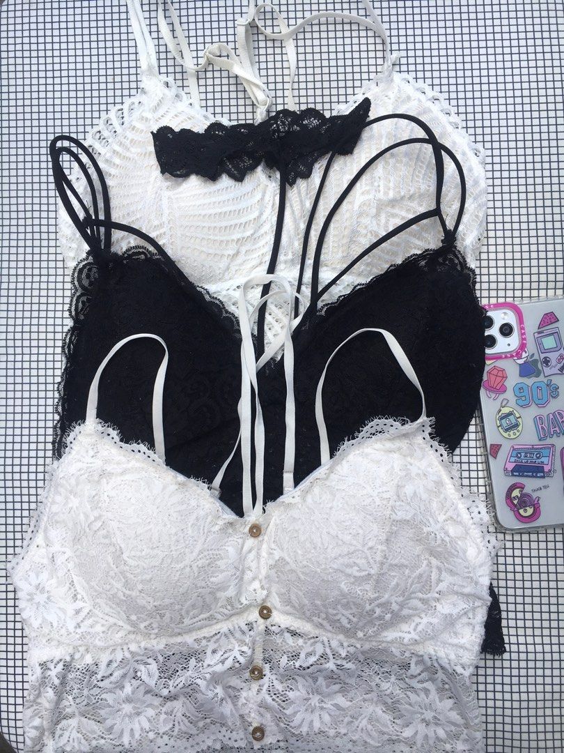 Lace Brallete croptops bundle (Category: Undergarments & Loungewear) located in Manila. Submitted by BrandedCornerOutlet (Listing ID 1212986948, Image 1). Description: if each its 150. f you bought the three you can save 150😃. Visit niyu nalang profile ko for it’s individual photos and info. Perfect pang night out party or dinner date. size is s-med ps. Kindly visit my bio for seller’s policy. Please make reading a habit. tyia✨ .