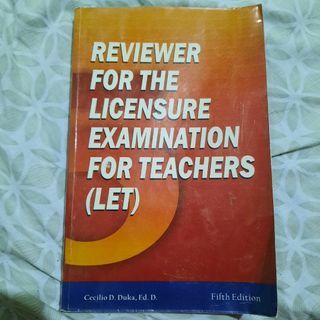 LET REVIEWER for teachers 5th edition