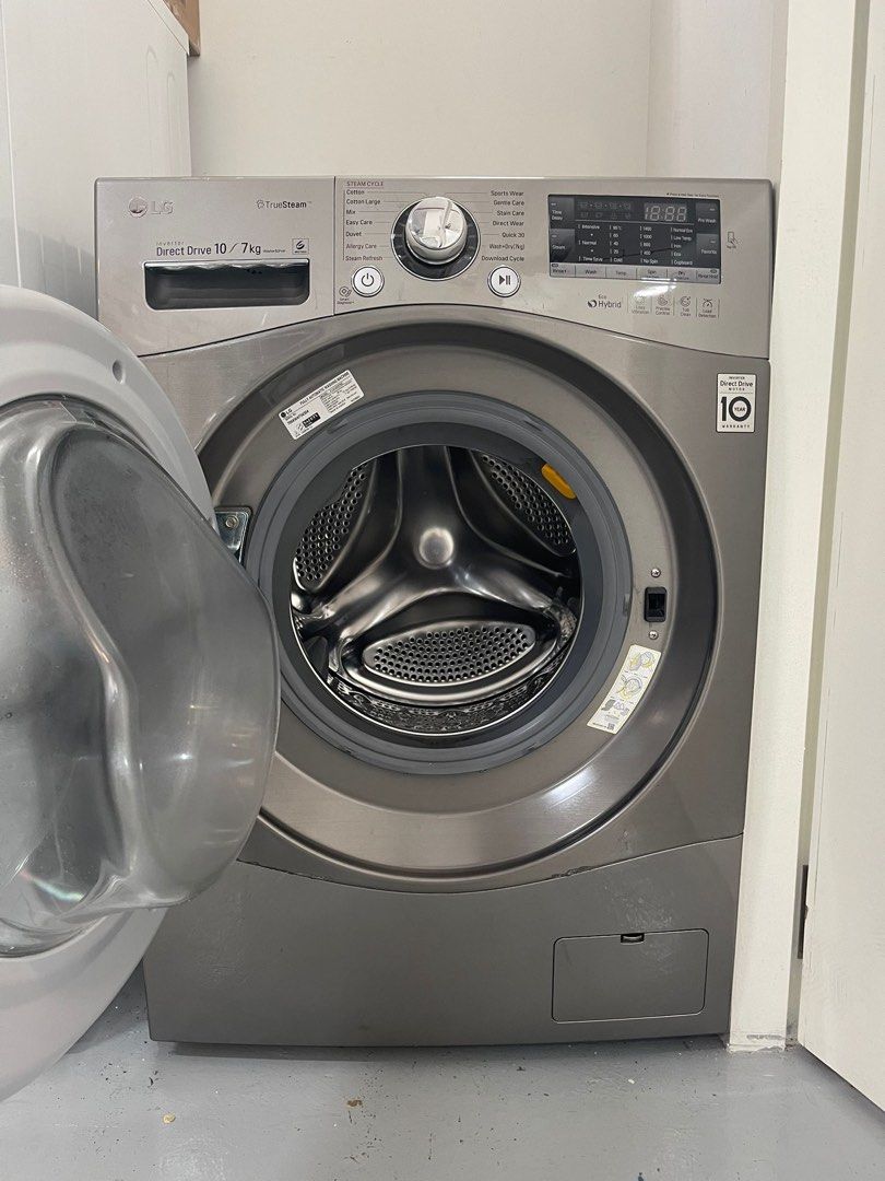 LG 10/7kg Inverter Direct Drive Washer Dryer F1410DPRE, TV & Home