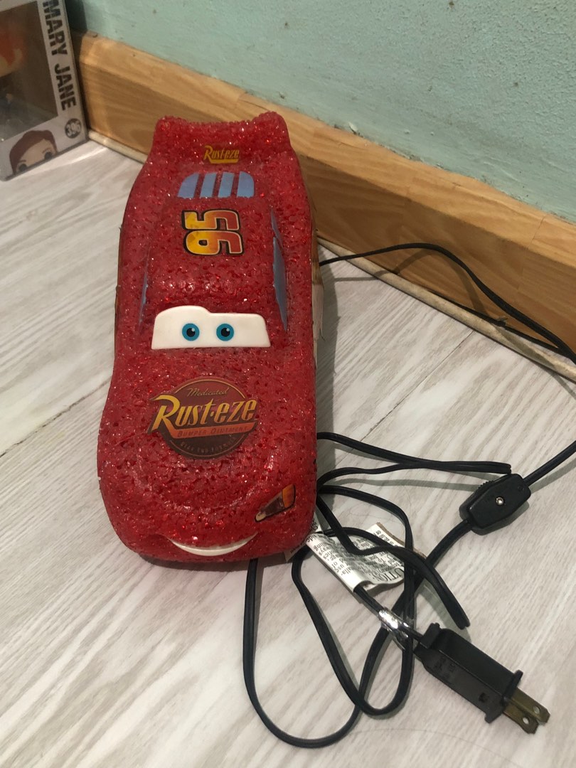 Lightning mcqueen decorative lamp, Hobbies & Toys, Toys & Games on