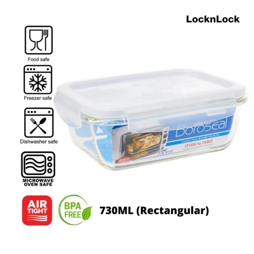 LocknLock Microwave Safe Glass Food Container / Lunchbox (BRAND NEW