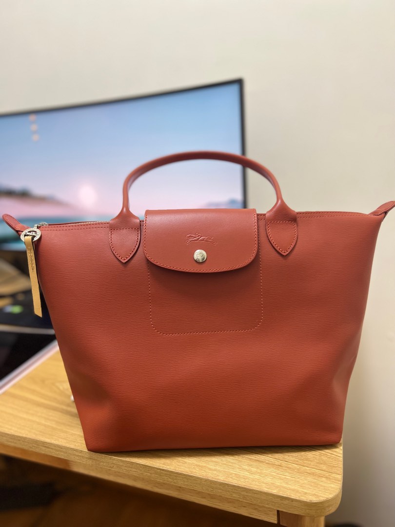 Longchamp Terracotta Orange Leather, Women's Fashion, Bags & Wallets