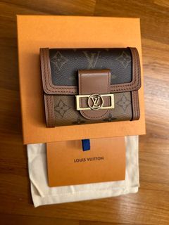 Louis+Vuitton+M68725+Monogram+Reverse+Portefeuille+Dauphine+Compact+Wallet  for sale online