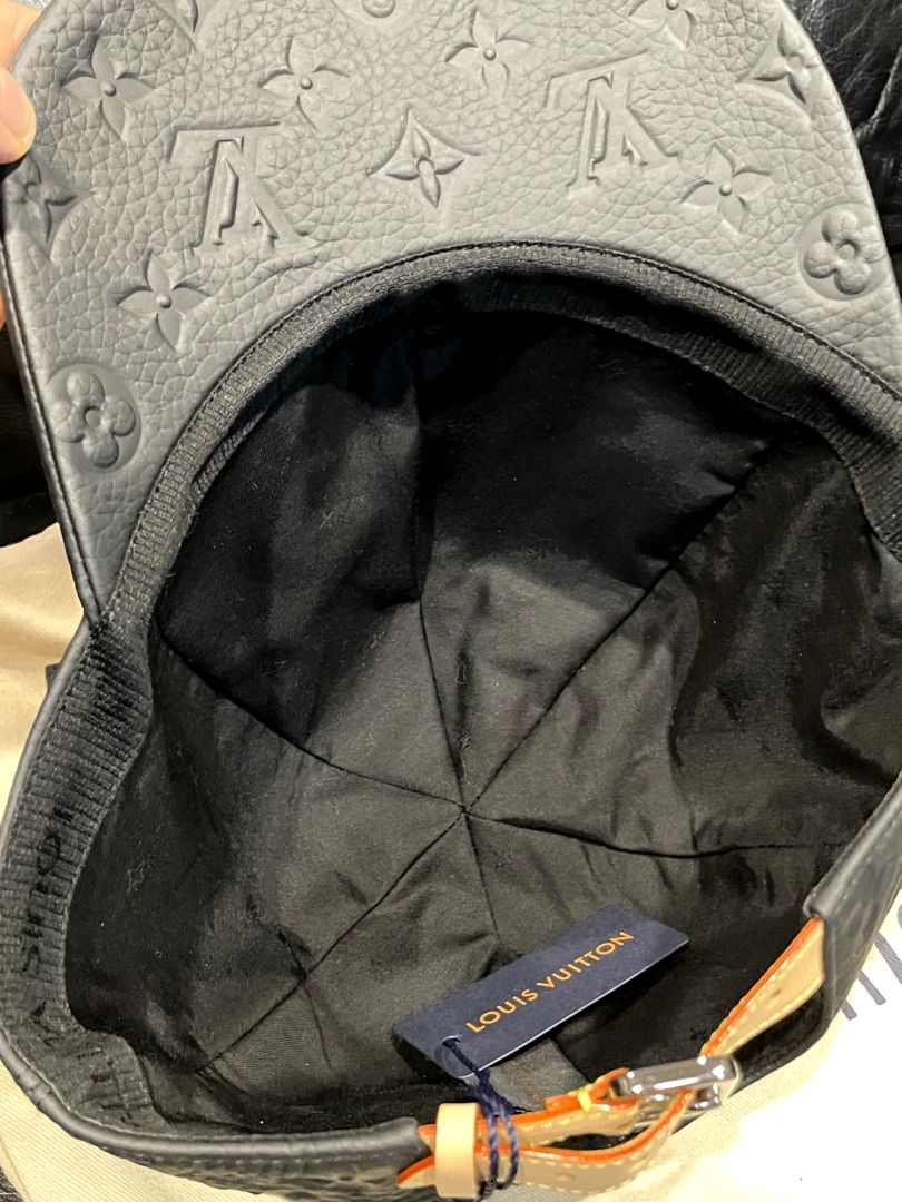 Louis Vuitton Virgil Embossed Monogram Leather Hat Black, Men's Fashion,  Watches & Accessories, Caps & Hats on Carousell