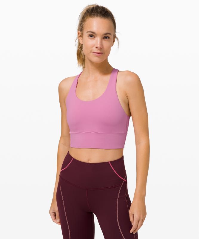 Lululemon NWT Invigorate Bra Long Line Magenta Glow Women s