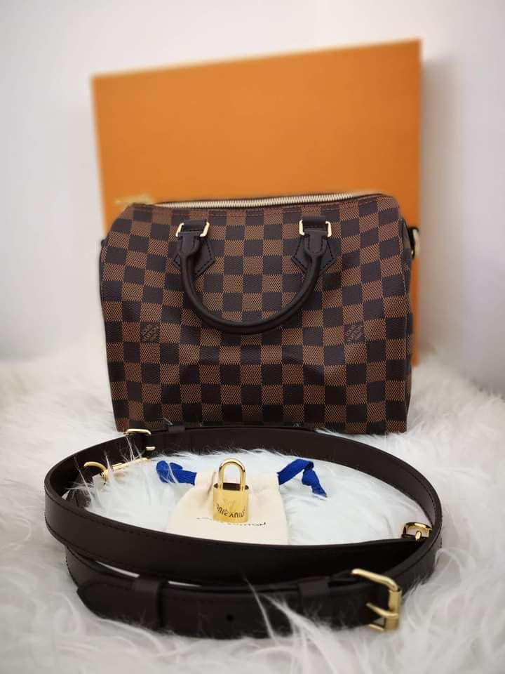 LOUIS VUITTON SPEEDY B 25, DAMIER EBENE