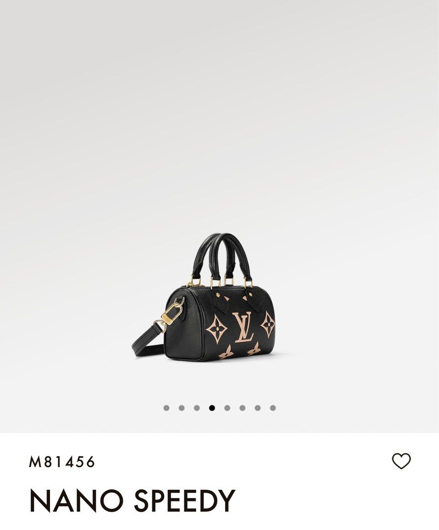 Louis Vuitton Nano Speedy, Beige, One Size