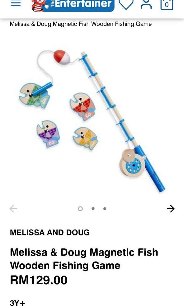 Melissa doug fishing game Hobbies Toys Toys Games on Carousell