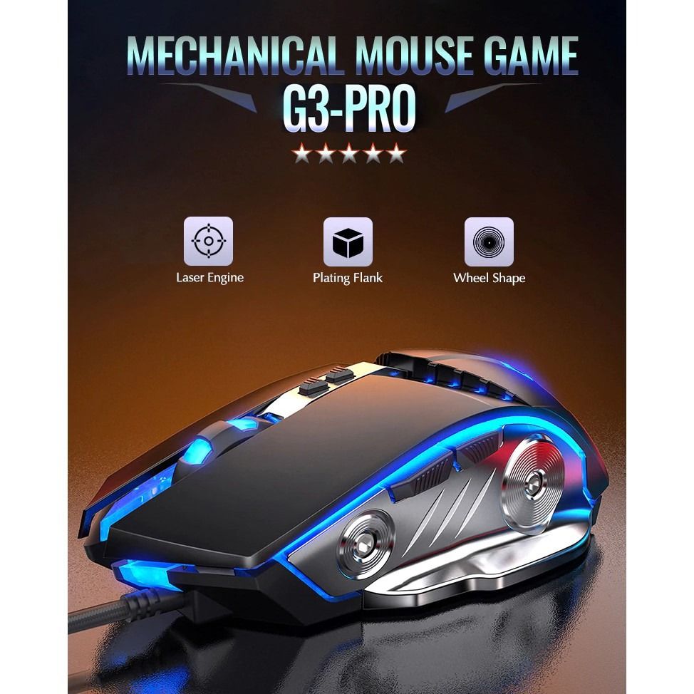 Membrane Gaming Keyboard Gaming Mouse Membrane Feeling RGB LED Backlit ...