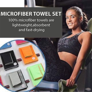 Microfiber Face + Bath Towel Set