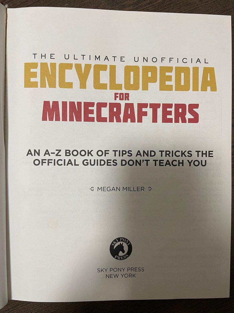 Minecraft - Encyclopedia for Minecrafters, Hobbies & Toys, Books ...