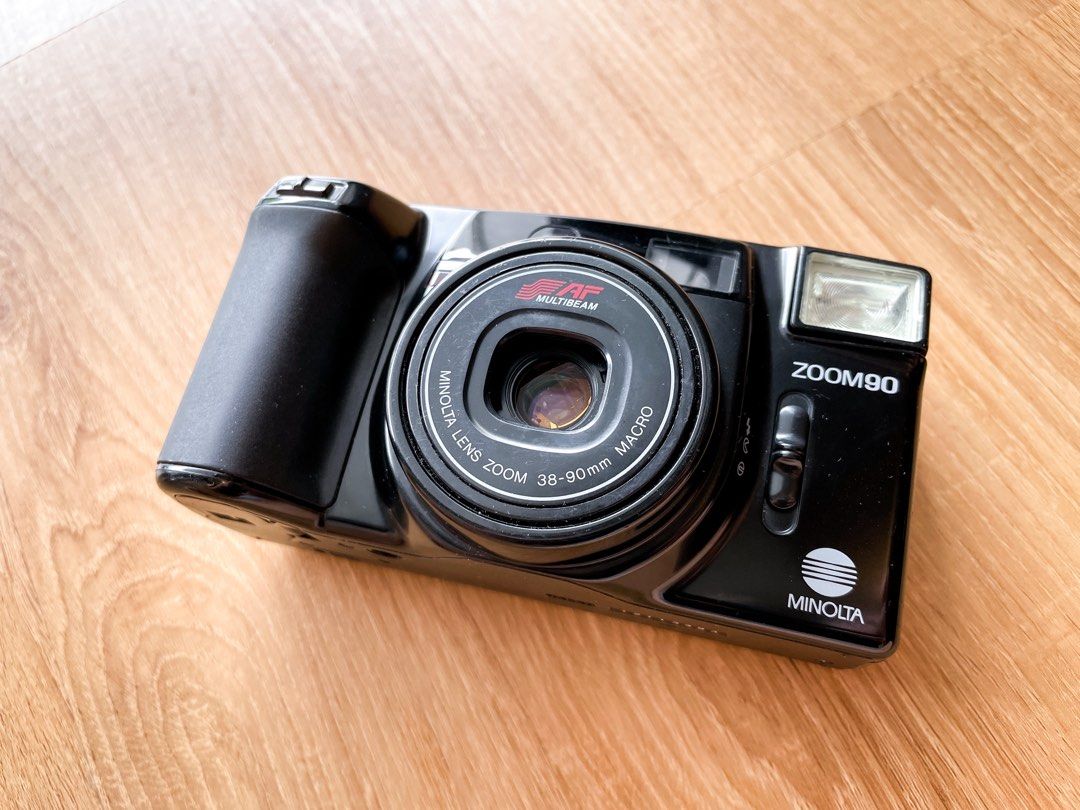 Minolta zoom90 Point &Shoot film camera, Photography, Cameras on Carousell
