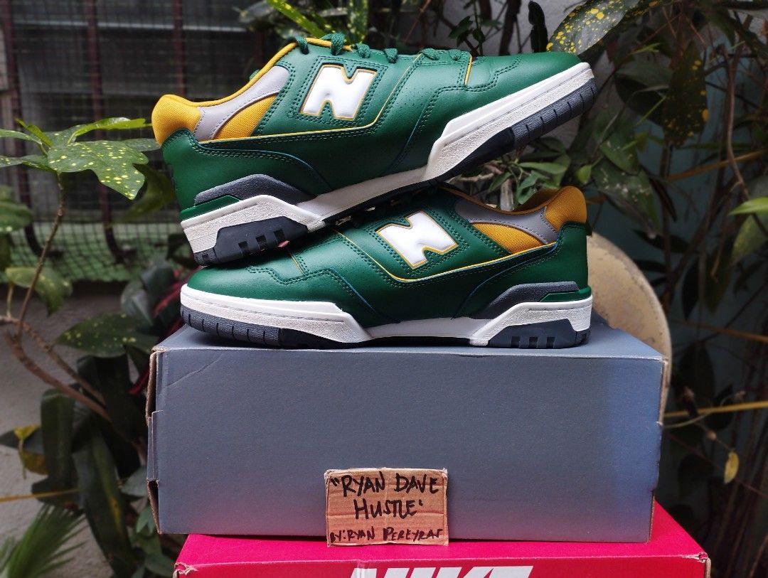 New Balance 550 Green Gold, Men's Fashion, Footwear, Sneakers on Carousell
