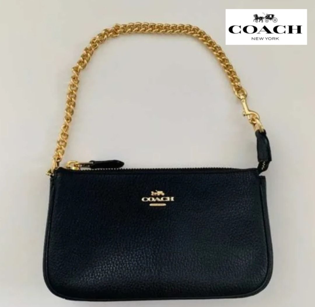 Coach, Bags, Coach Mini Pochette Black