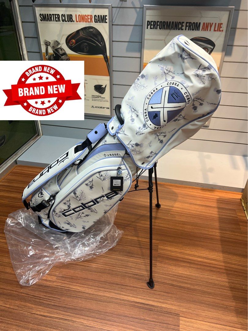 NEW Vessel X Cobra Thistle Tour Staff Stand Bag Bright White