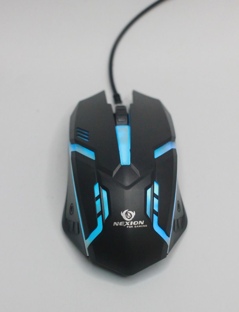 NEXION GK-130 GAMING KEYBOARD AND MOUSE COMBO RGB, USB WIRED, BLACK ...