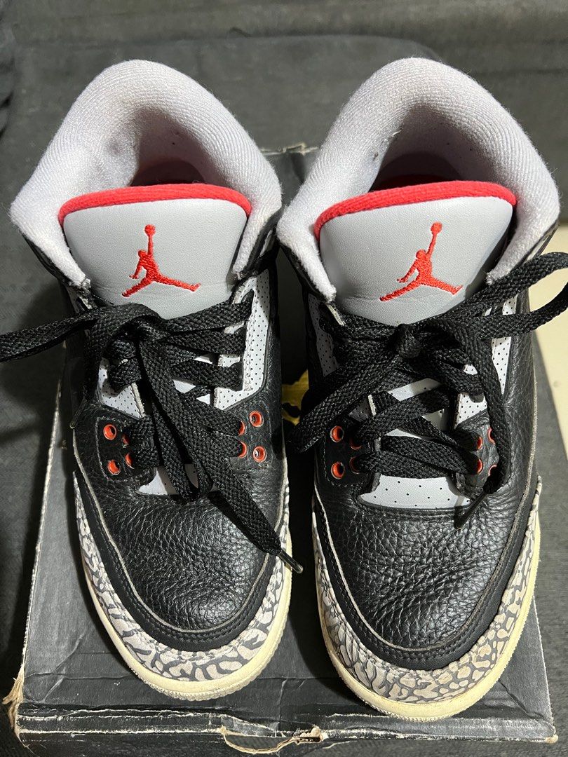 Nike Jordan 3 black cement for men women kids Women s Fashion