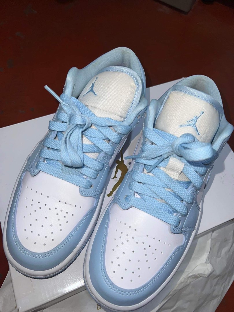 low blue jordans