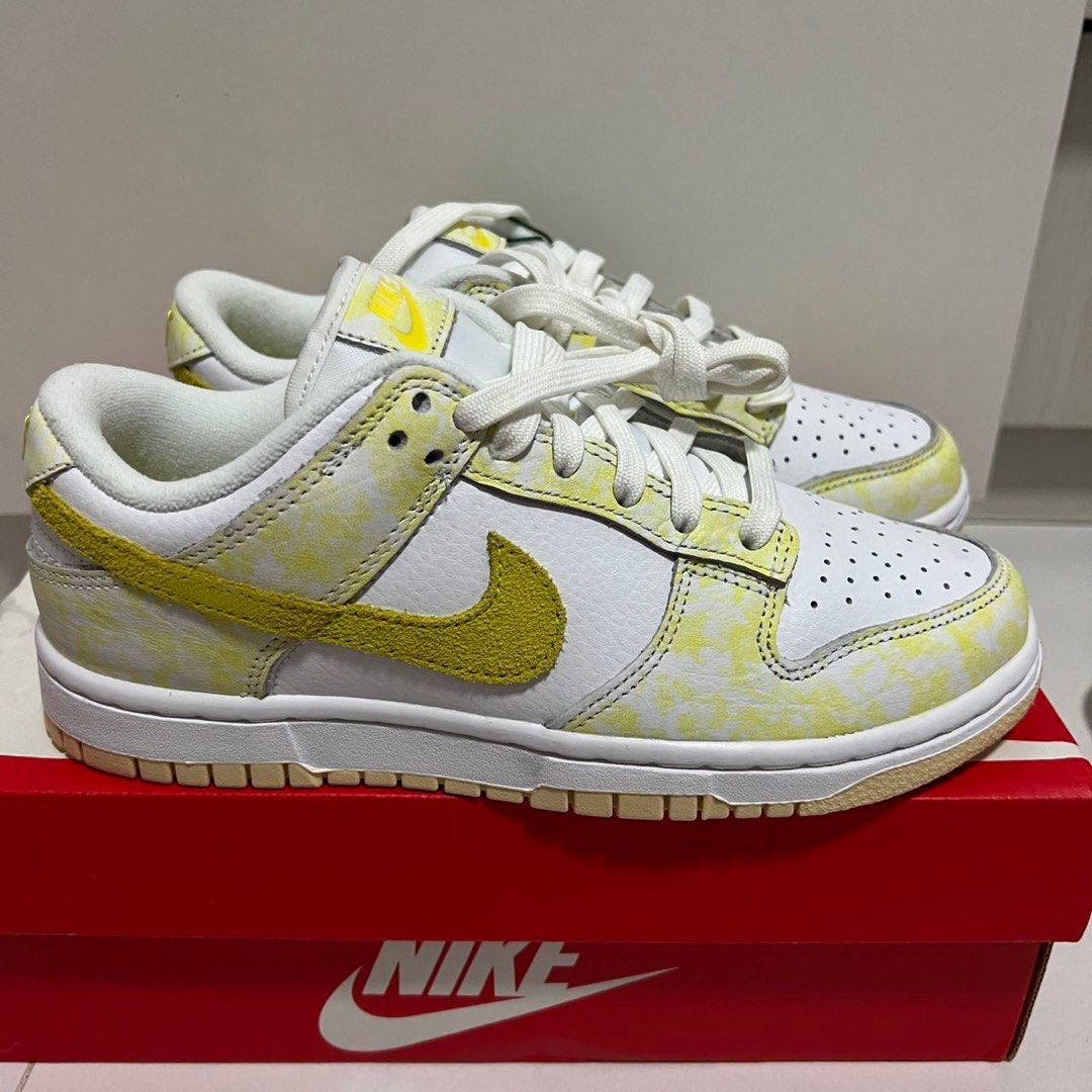 Nike Dunk Low Yellow Strike, Women's Fashion, Footwear, Sneakers on